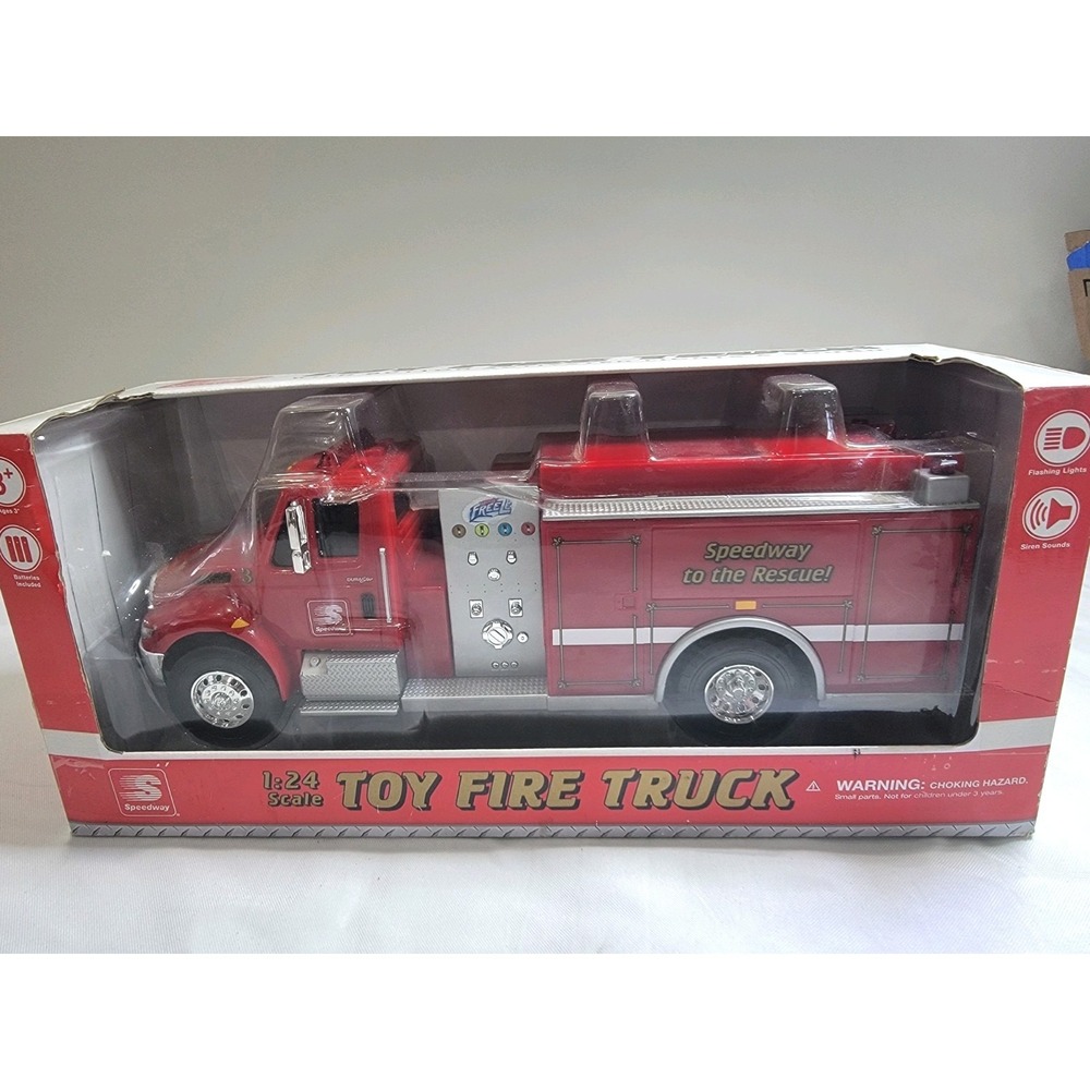 2017 Speedway Limited Edition Toy Fire Truck -Lights & Sounds - NEW IN BOX (NIB)